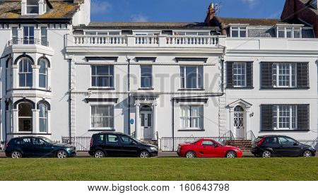 EXMOUTH UK 21 October 2016: Byron Court on Beacon Street. Exmouth. Devon. England