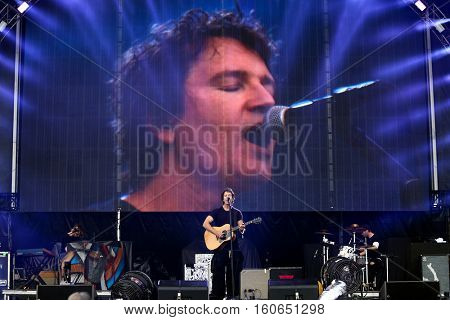 Stephan Jenkins of Third Eye Blind performs at the 2016 KAABOO Music Festival at Del Mar Racetrack + Fairgrounds on September 17, 2016 in Del Mar, California.