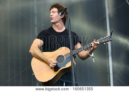 Stephan Jenkins of Third Eye Blind performs at the 2016 KAABOO Music Festival at Del Mar Racetrack + Fairgrounds on September 17, 2016 in Del Mar, California.