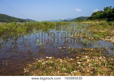 Reserved Water At Hui Lan Irrigation Dam