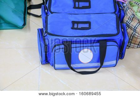 First aid kit with Bag and medicine assist patient in emergency rescue situation
