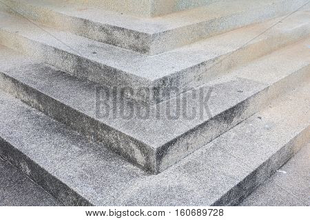 Stairs old stone terrazzomarble floor outdoors building