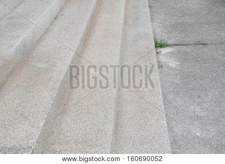 Stairs old stone terrazzo, marble floor outdoors building