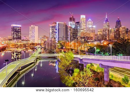 Philadelphia, Pennsylvania, USA Skyline on the Schuylkill River.