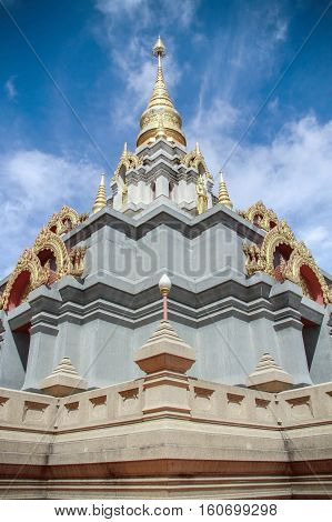 Srinakarin Pagoda at Doi Mae-salong, Chaing-rai, Thailand.