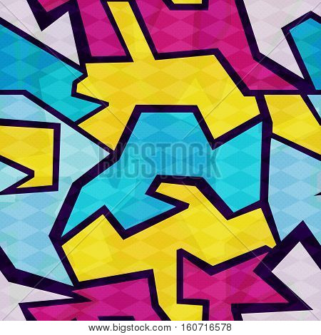 bright abstract background graffiti seamless pattern vector royalty free stock illustration