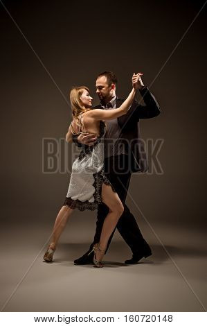 The Man And The Woman Dancing Argentinian Tango