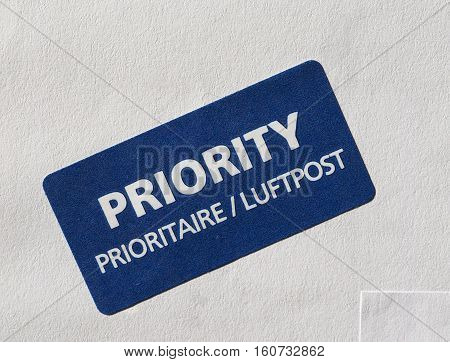 Priority Mail Label