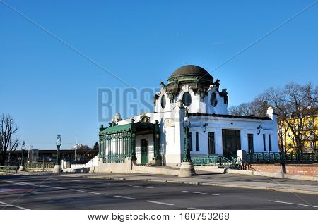 Vienna city Austria Otto Wagner Court Pavilion Hietzing train station