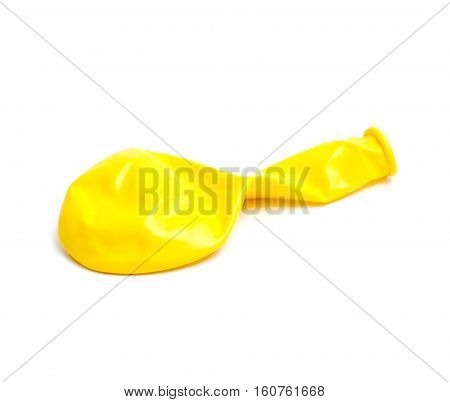 picture of a balloon on white backgroundyellow