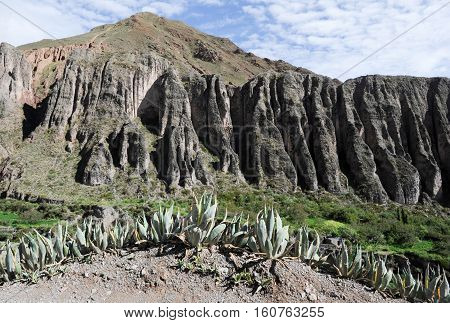 Mountains near the village of Iruya on Argentina andes