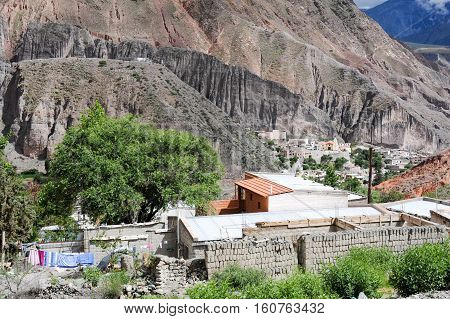 The indian village of Iruya on the Argentina andes