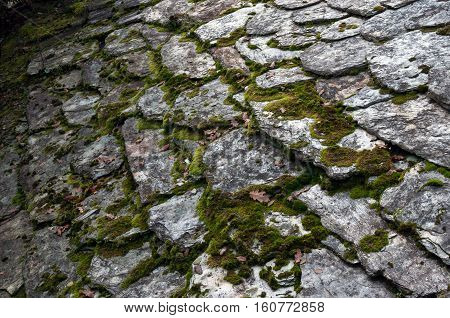 An ancient stoned roof in Galicia (Spain)