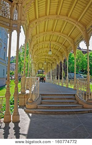 Carved Park Colonnade Of Karlovy Vary