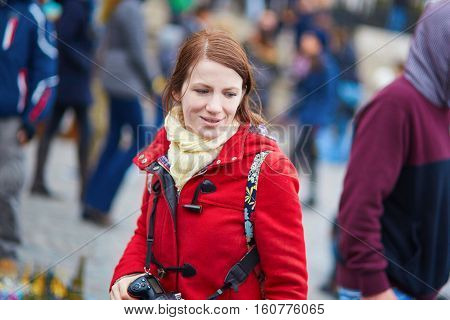 Tourist In Paris, Walking In The Crowdy Street