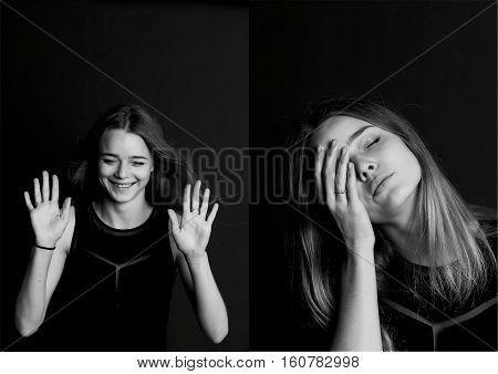 Collage. I'm sick and relax and give up. Open position