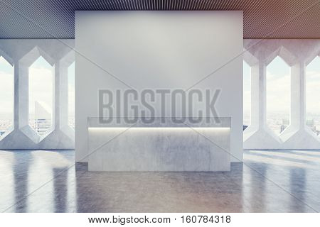 Reception Counter, Corridor ,diamond Window, Toned