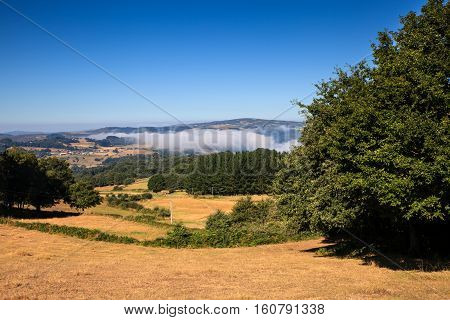 Countryside near the town of Portomarin Spain