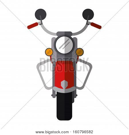 red motorcyle speed transport steel shadow vector illustration eps 10
