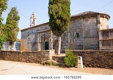 View of the Church of Santa Maria de Melide Spain