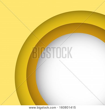 Abstract yellow background with copy space, stock vector