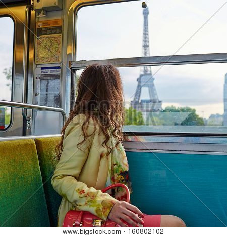 Young Woman In Parisian Underground