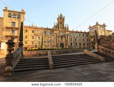View of the Monastery of San Martin Pinario Santiago the Compostela