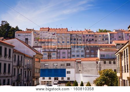 View of neighbourhood in Santiago de Compostela Spain