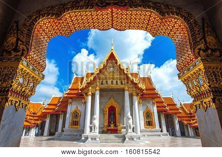 Marble Temple in Bangkok Thailand. travel location