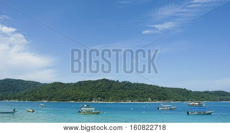 Boat at Perhentian Kecil Island Terengganu Malaysia.