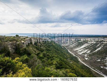 View from the top of Chufut-Kale. Bakhchisaray