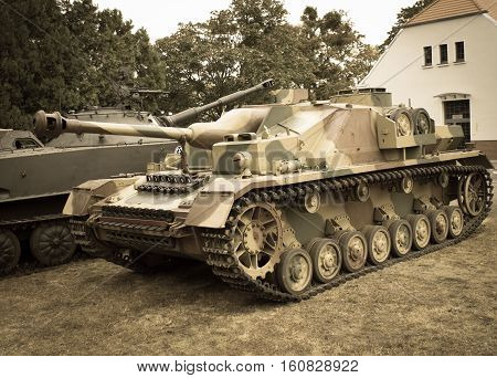 Poland, Poznań -october 1, 2016. Stug Iv - German Self-propelled Gun Of World War Ii.