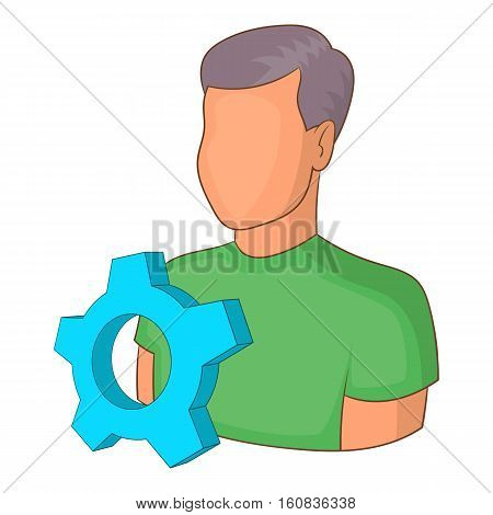 Engineering vacancy icon. Cartoon illustration of engineering vacancy vector icon for web