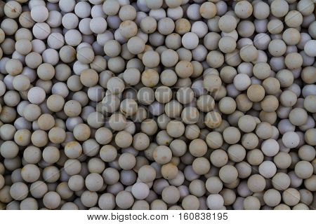 Macro showing background of ceramic baking beans