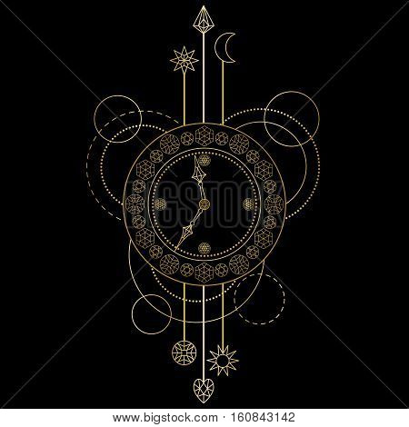 Geometric Clock Pattern