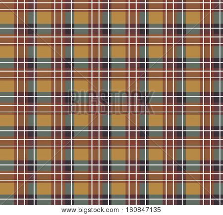 Sample seamless brown striped fabric. Vector illustration.