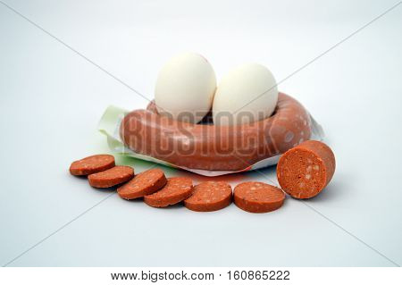 New sausage and egg bigstock visual images