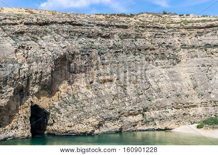 entrance of Inland Sea divesite in malta