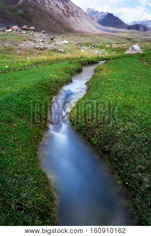 Natural landscape in Leh Ladakh Jammu and Kashmir India
