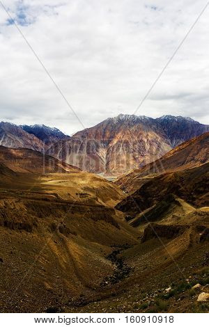 Natural landscape in Leh Ladakh Jammu and Kashmir India