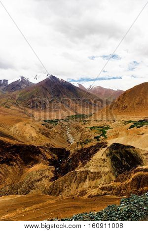 Natural landscape in Leh Ladakh Jammu and Kashmir India