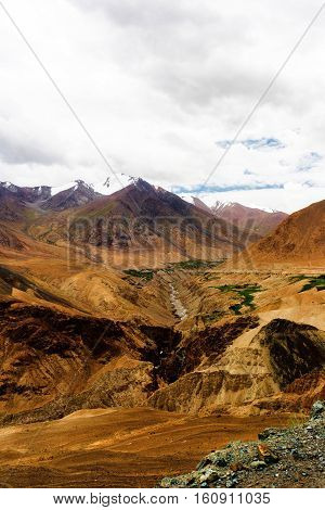Natural landscape in Leh Ladakh Jammu and Kashmir India