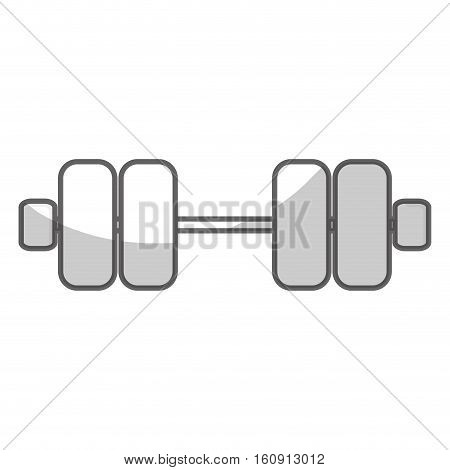 weight dumbbells gym equipment over white background. fitness lifystyle design. vector illustration
