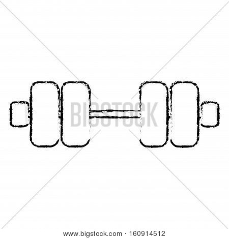 weight dumbbells gym equipment over white background. fitness lifystyle design. vector illustration