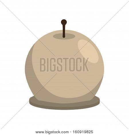 relaxation candle over white background. natural spa center design. vector illustration