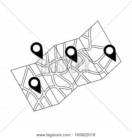 Map location marker icon vector illustration graphic design