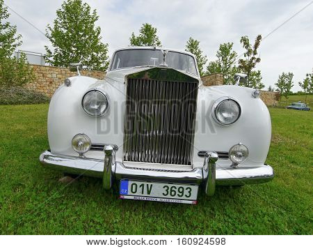 Rolls Royce historical  car. Historical car meeting in Prague, Czech Republic. August 15, 2016