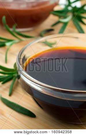 Defocused And Blurred Image Of Soy Sauce