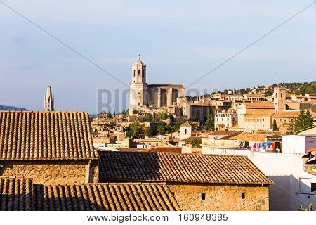 The Medieval Quarter Of Gerona.  Costa Brava, Catalonia, Spain.