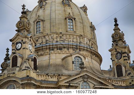 Frauenkirche (Our Lady church) in the center of Old town in Dresden Germany